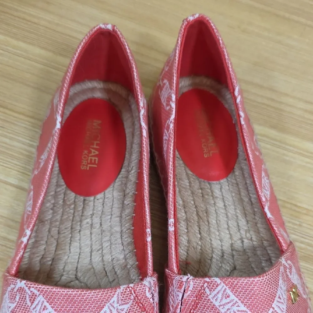 Michael Kors Kendrick Leather Toe-Cap Flats